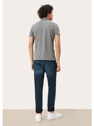 QS Polo-Shirt in 9730_grau meliert