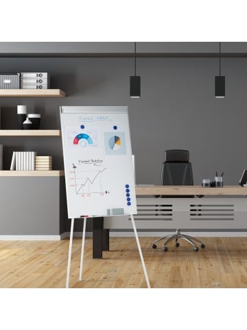 Flipchart Whiteboard in Weiß - (B)60 x (H)90 cm