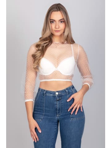 Edelnice Dirndlbluse Martha Weiß in weiß