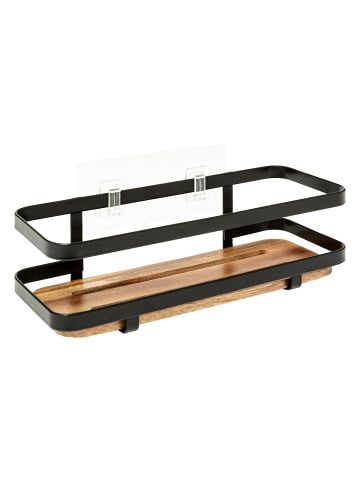 5five Simply Smart Duschregal ohne Bohren BLACKACIA in Braun, (B) 10 x (H) 8 x (L) 25,5 cm