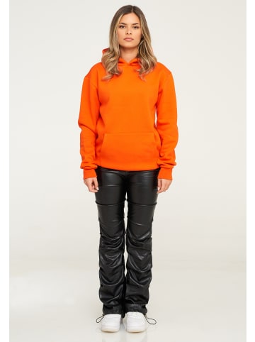 behype Kapuzenpullover - BHPERTH Basic Oversize Einfarbig in Orange