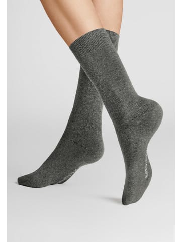 Hudson Socken Simply³ 3-Pack in Grau-mel.