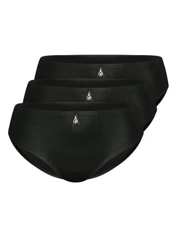 Sassa 3er Pack Slip in Black