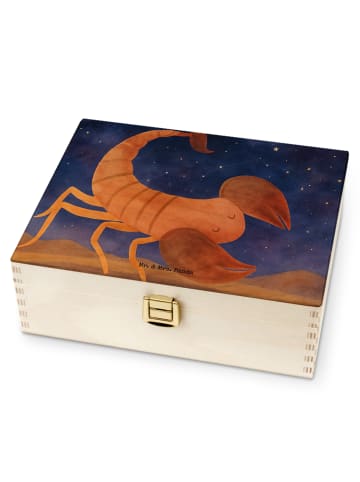 Mr. & Mrs. Panda Teebox Sternzeichen Skorpion Design ohne Spruch in Weiß