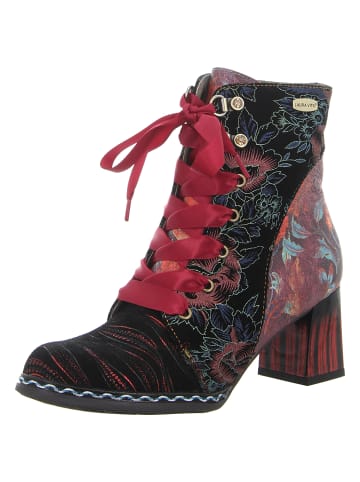 LAURA VITA Schnürstiefelette in rot