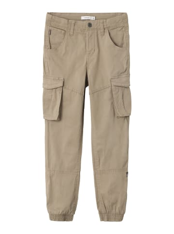 name it Cargohose NITBAMGO regular fit Workerstyle in elephant skin