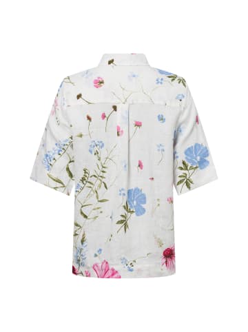 Franco Callegari Leinenbluse in weiß mehrfarbig