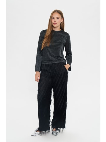 SAINT TROPEZ Casual Hose NancySZ Lockere Passform in Black