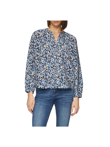 S.OLIVER RED LABEL Langarmbluse in Blau