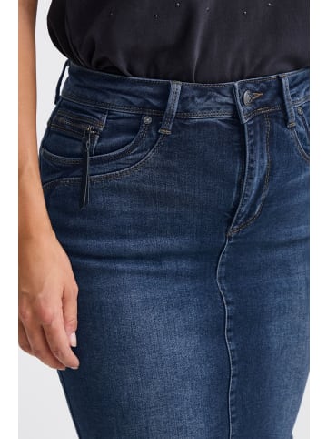 Pulz Denimrock PZKAROLINA Pencil shape in Dark blue denim