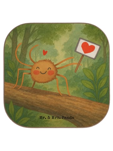 Mr. & Mrs. Panda Untersetzer für Gläser Spinne Agathe Motivation... in Weiß