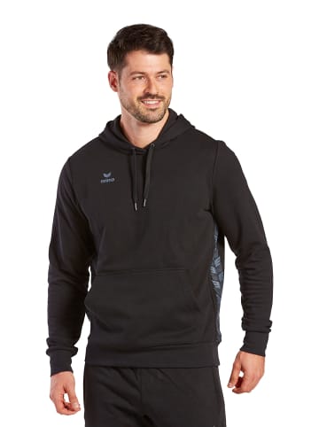 erima Essential Team Kapuzensweat in schwarz/slate grey