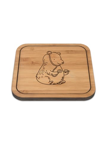 Mr. & Mrs. Panda kunststoff untersetzer Bär Arzt ohne Spruch in Transparent