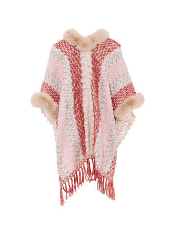 osha Poncho in Rosa