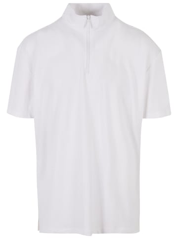 Urban Classics Urban Classics Herren Boxy Zip Pique Tee in white