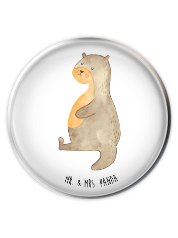 Mr. & Mrs. Panda Waschbecken Abfluss Otter Bauch ohne Spruch in Weiß