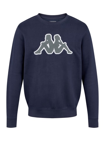 Kappa Sweatshirt Airvit in blue marine-grey charcoal
