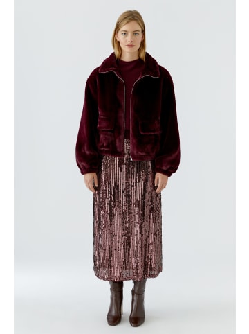 Oui Kunstfelljacke in bramble berry