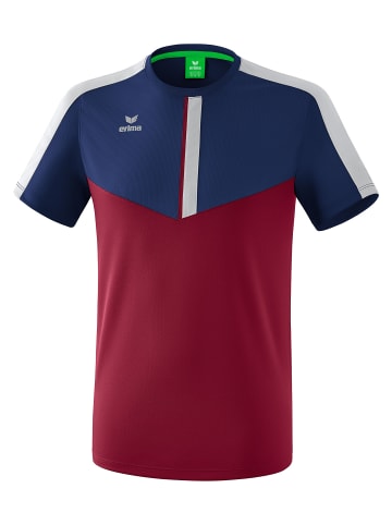 erima Kinder Squad T-Shirt in new navy/bordeaux/silver grey