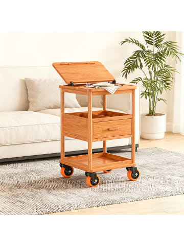 relaxdays 4 x Lenkrollen in Schwarz/ Orange - 75 mm