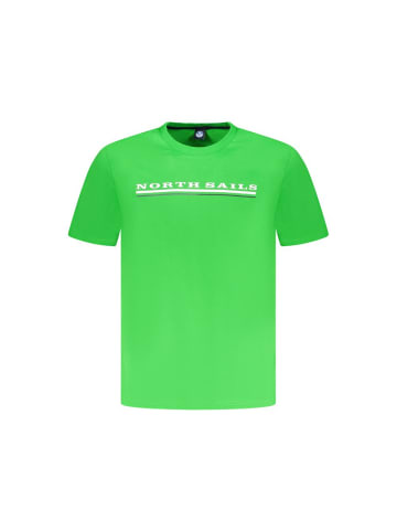 North Sails Grünes Baumwoll-T-Shirt