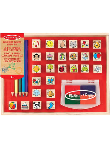 Melissa & Doug Lieblingssachenstempelset Holzstempelset - ab 3 Jahren