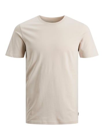 Jack & Jones T-Shirt JJEORGANIC BASIC in Beige