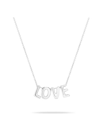 Echtzeit Halskette - Love Letters in silber