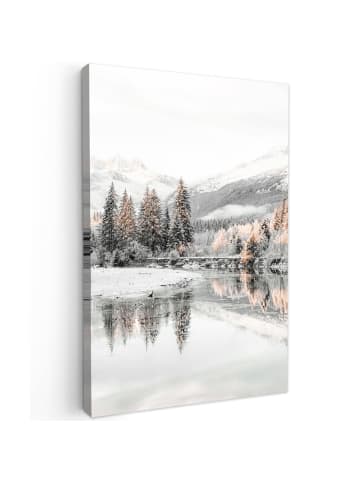 MuchoWow Leinwand bilder Gefrorener Fluss (BxH)