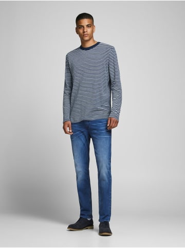 Jack & Jones Jeans TIM Straight Legs Flat Front TIM ORIGINAL in Blau