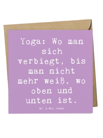 Mr. & Mrs. Panda Deluxe Karte Spruch Yoga BalanZeichen mit Spruch in Lavendeltraum