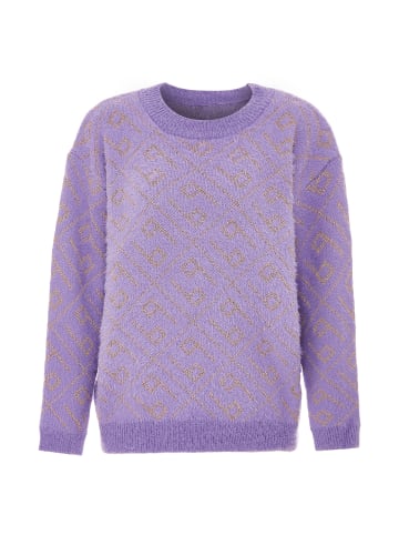 ebeeza Damen Strickpullover in Flieder