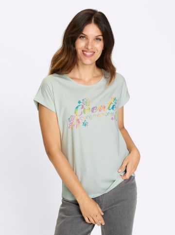 Sieh an! Kurzarm-Shirt in zartmint-gelb