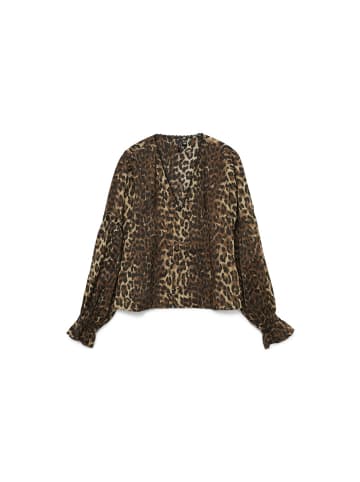 Vero Moda Langarmbluse in tigers eye