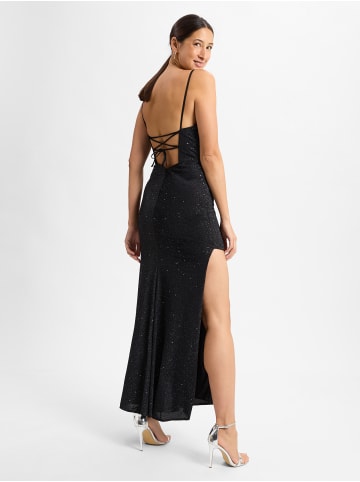 HEY KYLA Abendkleid in schwarz silber - 0001