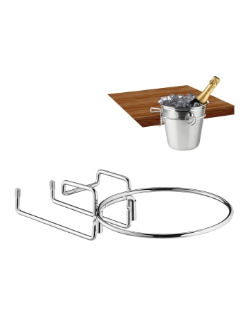 relaxdays 2x Sektkühlerhalter in Silber