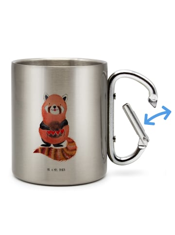 Mr. & Mrs. Panda Teetasse Roter Panda ohne Spruch in Silber