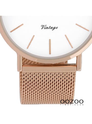 Oozoo Armbanduhr Oozoo Vintage Series rosegold groß (ca. 40mm)