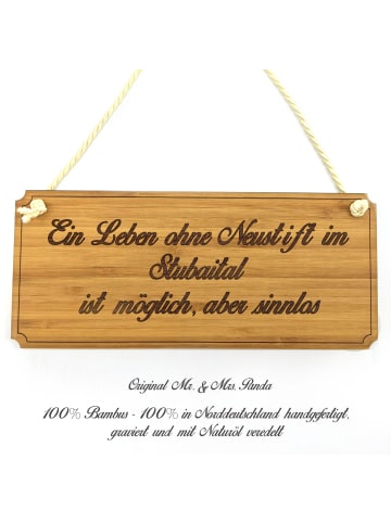 Mr. & Mrs. Panda Firmenschild Neustift im Stubaital mit Spruch in Keine Angabe