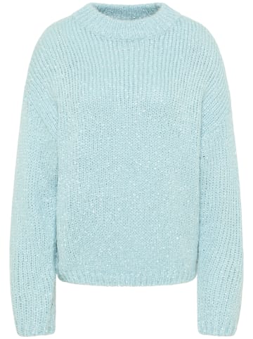 IZIA Damen Strickpullover in Hellblau