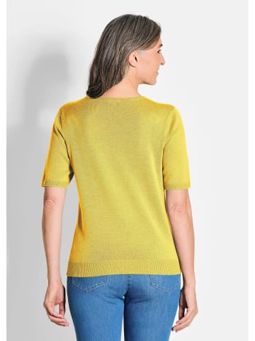 GOLDNER Strickpullover Strickpullover in gelb
