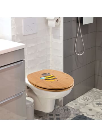 Mr. & Mrs. Panda Motiv WC Sitz Hummel flauschig ohne Spruch in Braun