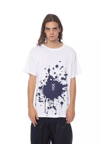 Nicolo Tonetto Schwarz Weiß Baumwolle Herren T-Shirt