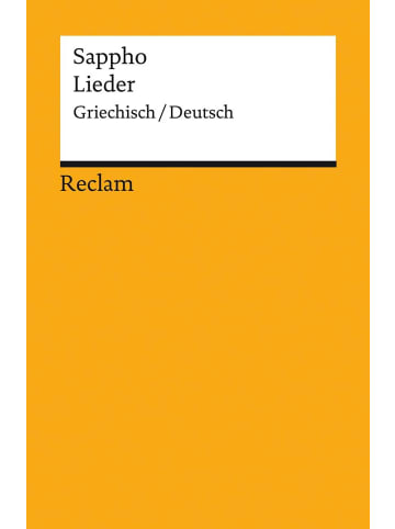 Reclam Verlag Lieder | Griechisch/Deutsch