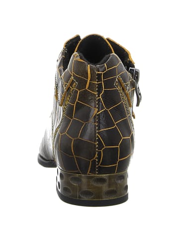 SIMEN Schnürschuhe in schwarz/gelb