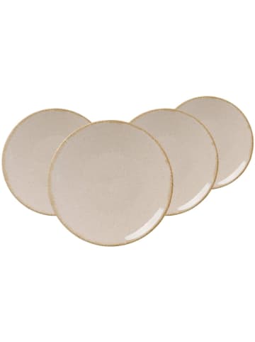 4er Set Speiseteller Sahara in Creme ø 27,5 cm