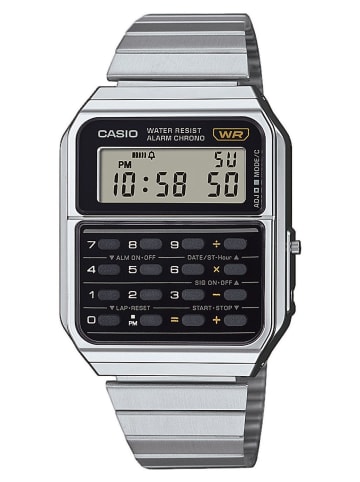 Casio Vintage Edgy Digitaluhr Stahl/Schwarz