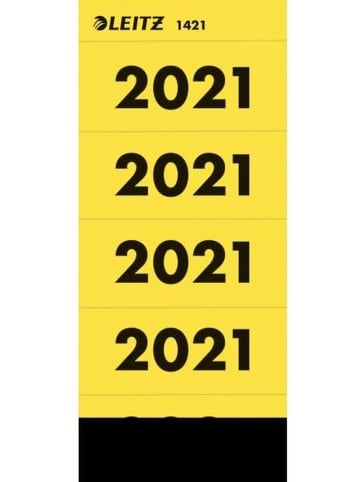 Leitz Inhaltsschild 2021 selbstklebend Packung mit 100 Stück gelb
