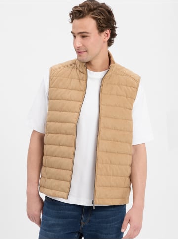 Bugatti Steppweste in camel - 0002