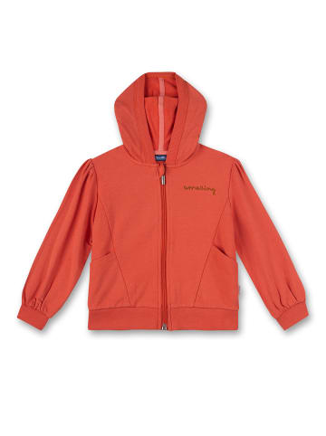 Sanetta Kapuzensweatjacke in Orange